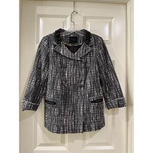 J CREW women 100% cotton blazer size 4